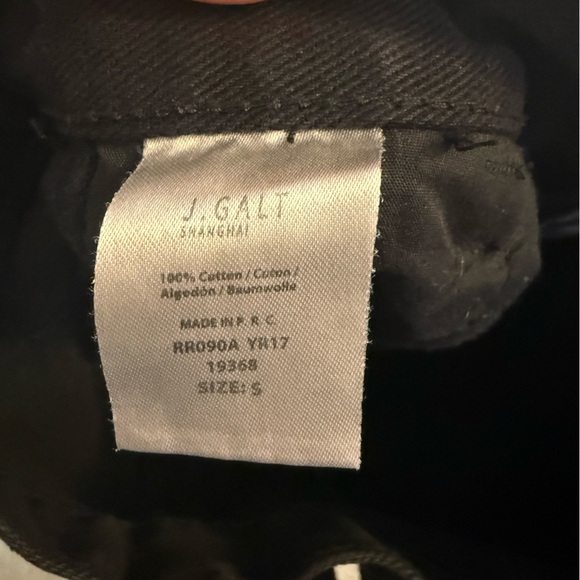 J. Galt Shanghai Black Utility Jeans Women’s Size Small 27.5” Inseam - Picture 4 of 4